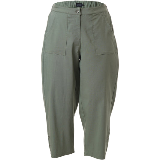 Gozzip Woman Clara Loose capri pants - FLERE FARVER Loose Pant 84 Green