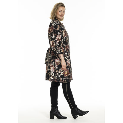 Gozzip Woman GAgnete Tunic Tunic Black Print