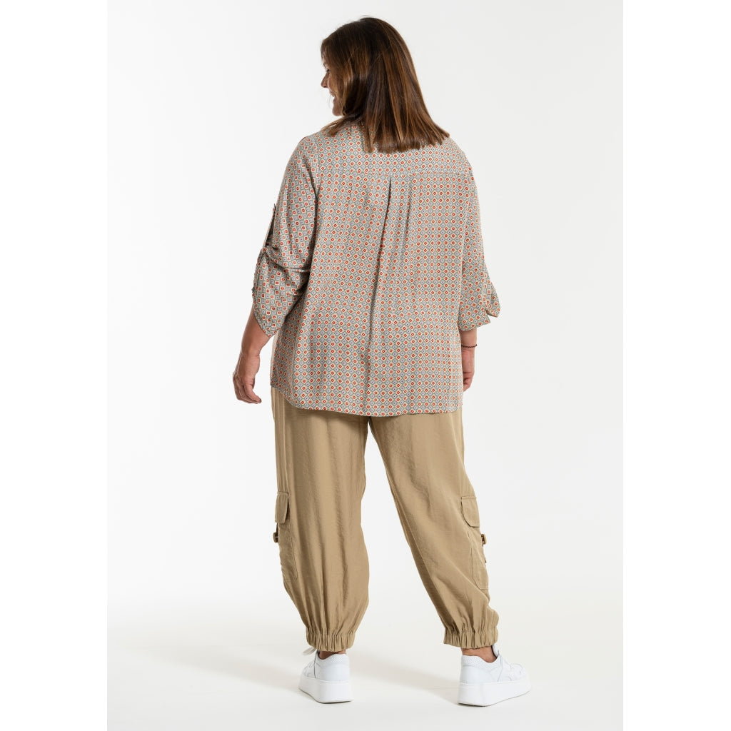 Gozzip Woman GAnneline Cargo Pants Pants Sand
