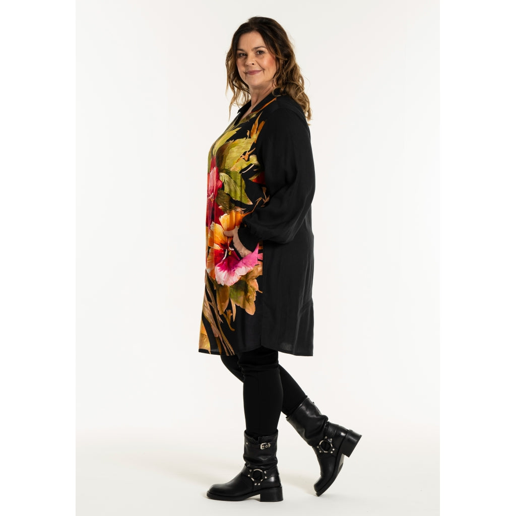 Gozzip Woman GAva Tunic Tunic Black W. Print