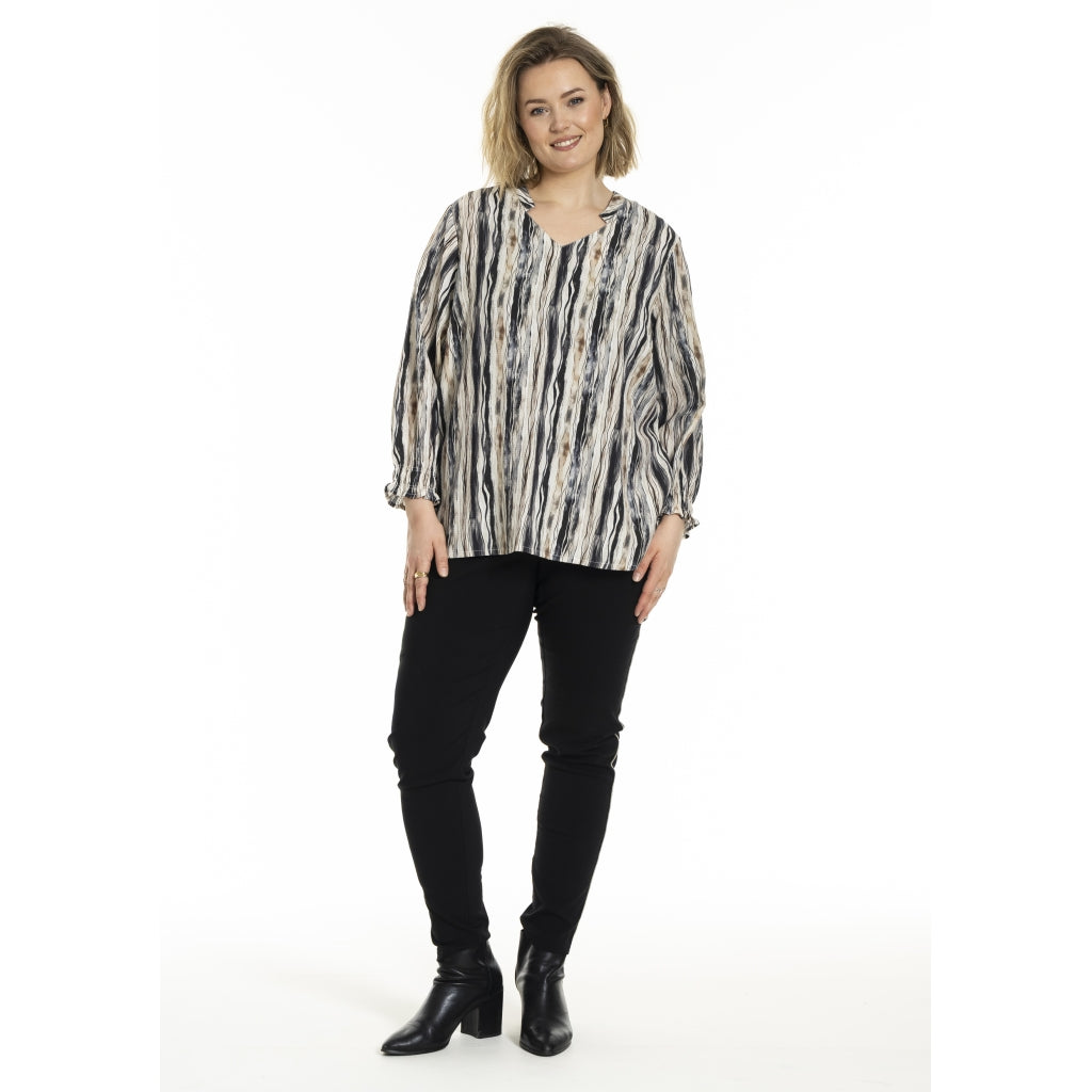 Gozzip Woman GBerit Blouse Blouse Navy stripe
