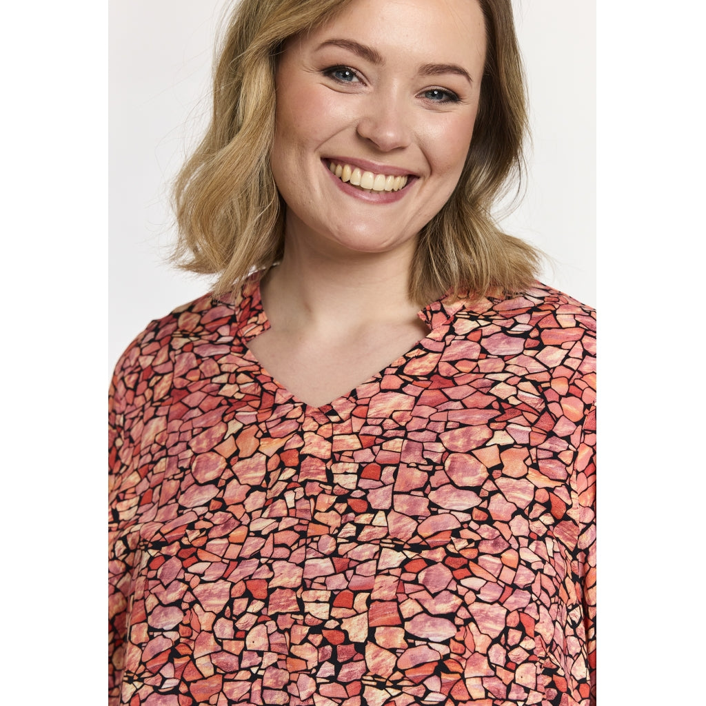 Gozzip Woman GBerit Blouse Blouse Red mosaique