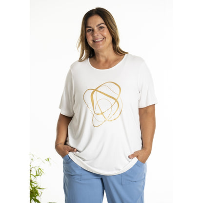 Gozzip Woman GBirka T-Shirt with print T-Shirt White