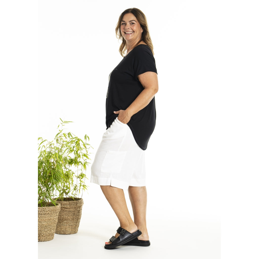 Gozzip Woman GDunga Long shorts Shorts White