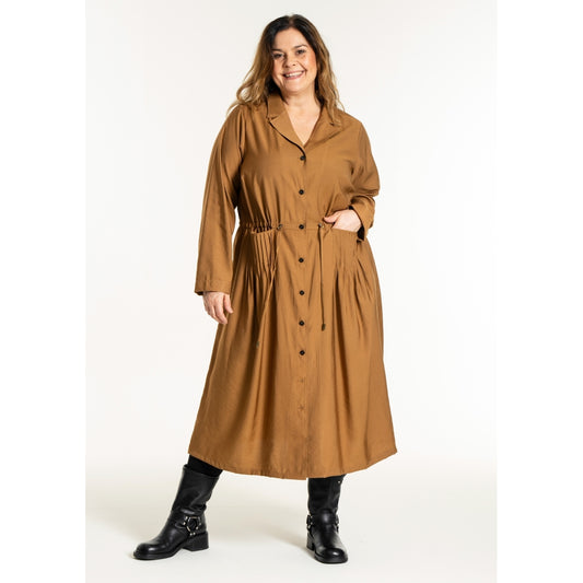 Gozzip Woman GEva Dress Jacket Dress Jacket Brass