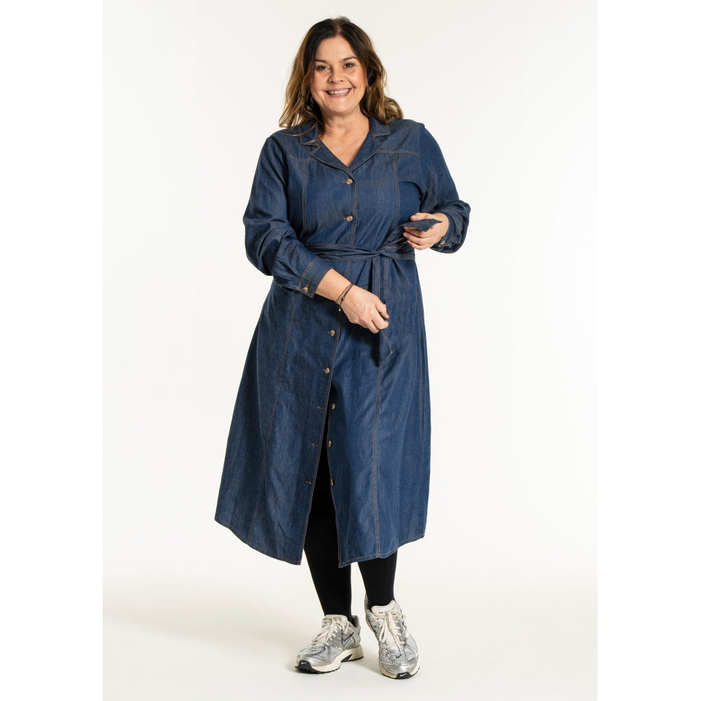 Gozzip Woman GEvelyn Dress Dress Dark blue denim