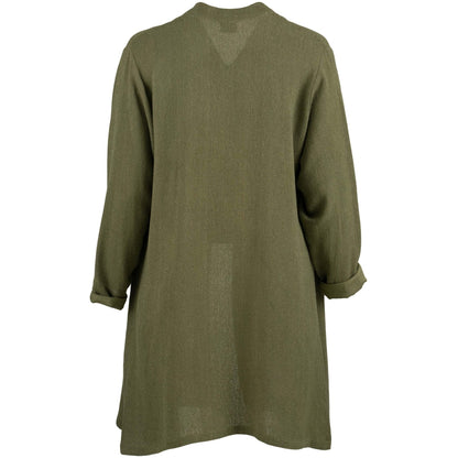 Gozzip Woman GFrance Long Cardigan Long Cardigan Moss