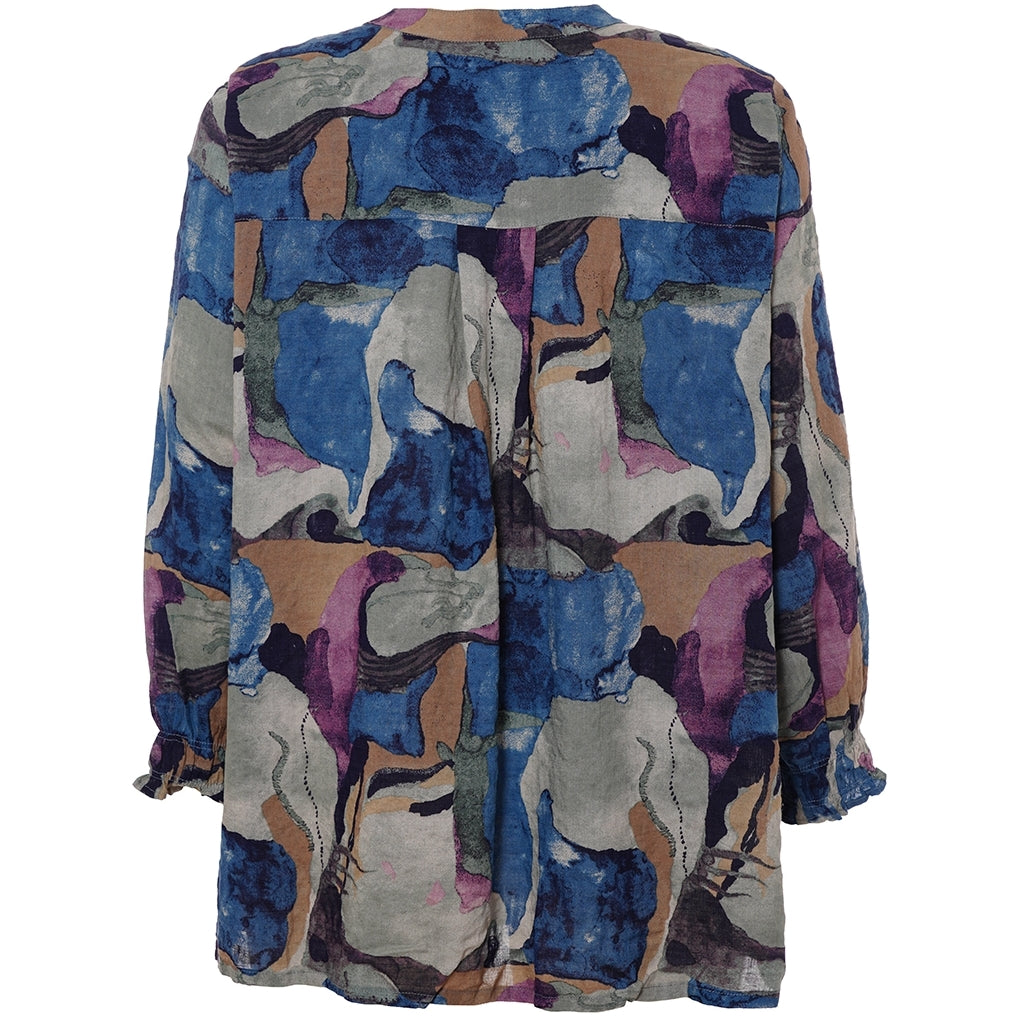 Gozzip Woman GGhita Blouse Blouse Blue print