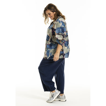 Gozzip Woman GGhita Blouse Blouse Blue print