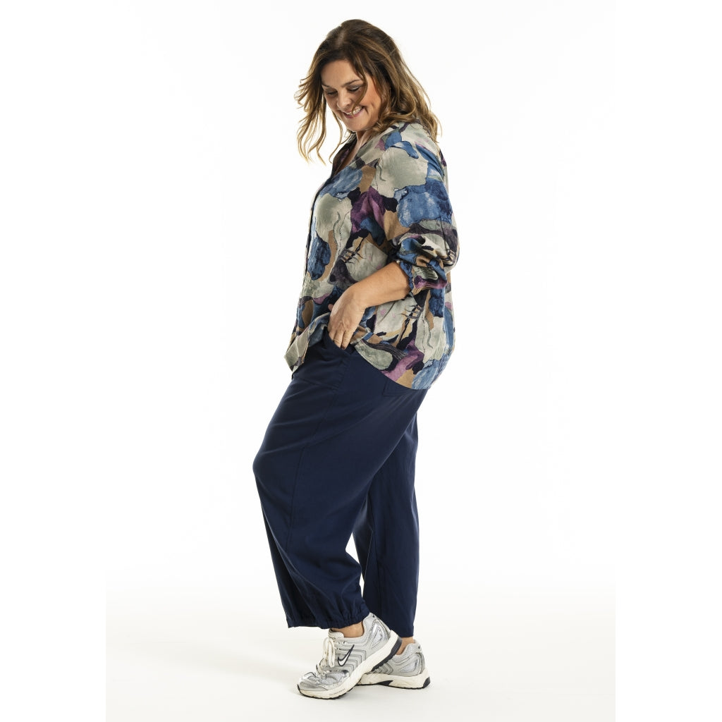 Gozzip Woman GGhita Blouse Blouse Blue print