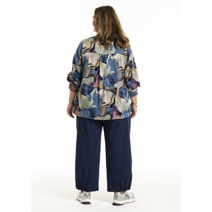 Gozzip Woman GGhita Blouse Blouse Blue print