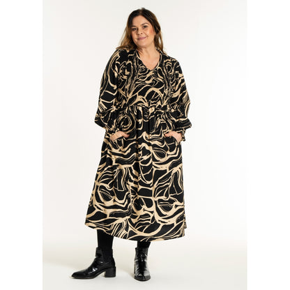 Gozzip Woman GGitt Dress Dress Black/Latte