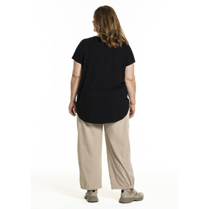 Gozzip Woman GGitte T-shirt with print T-Shirt Black