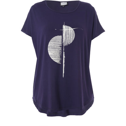 Gozzip Woman GGitte T-shirt with print T-Shirt Navy