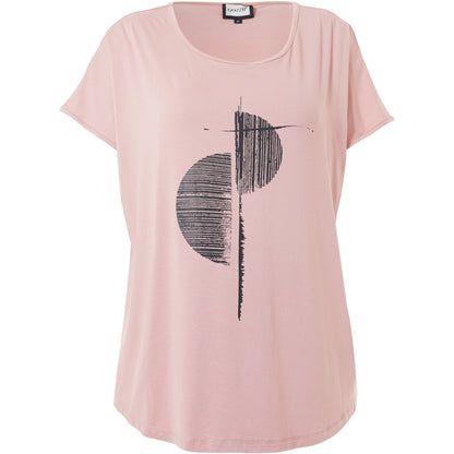 Gozzip Woman GGitte T-shirt with print T-Shirt Peach rose