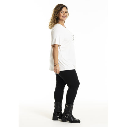 Gozzip Woman GGitte T-shirt with print T-Shirt White