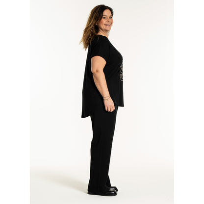 Gozzip Woman GGitte T-shirt with print T-Shirt Black