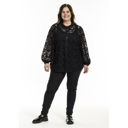 Gozzip Woman GHeika Leggings with piping Leggings Black