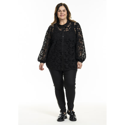 Gozzip Woman GHeika Leggings with piping Leggings Black