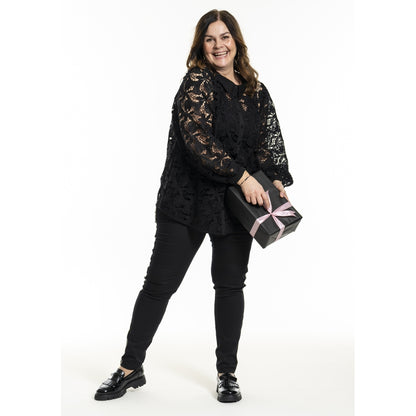 Gozzip Woman GHeika Leggings with piping Leggings Black