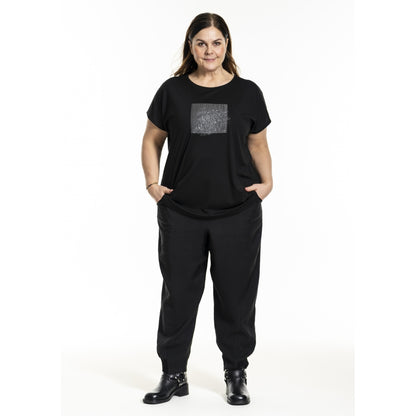 Gozzip Woman GHensia T-Shirt w print T-Shirt Black