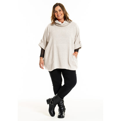 Gozzip Woman GIlsabet Oversized Blouse Oversize Blouse Offwhite