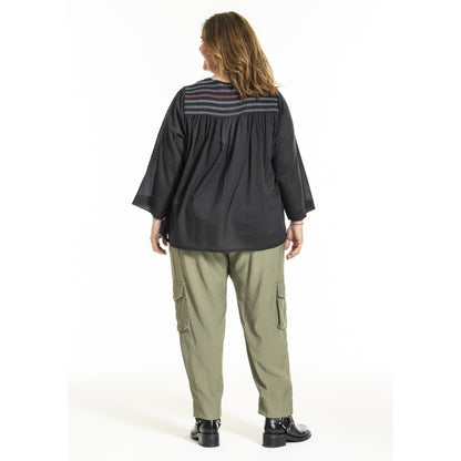 Gozzip Woman GIngfred Blouse Blouse Black