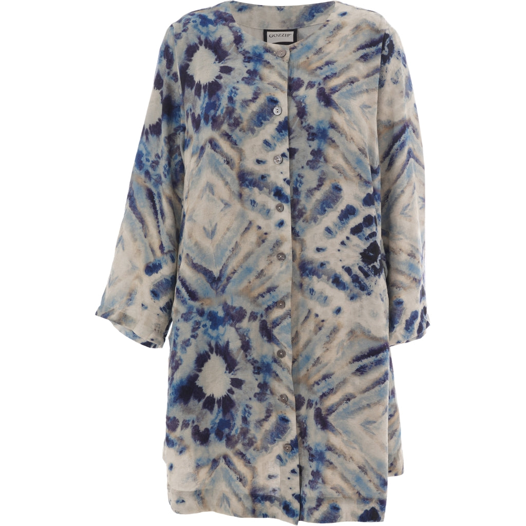 Gozzip Woman GJana Tunic Tunic Blue print