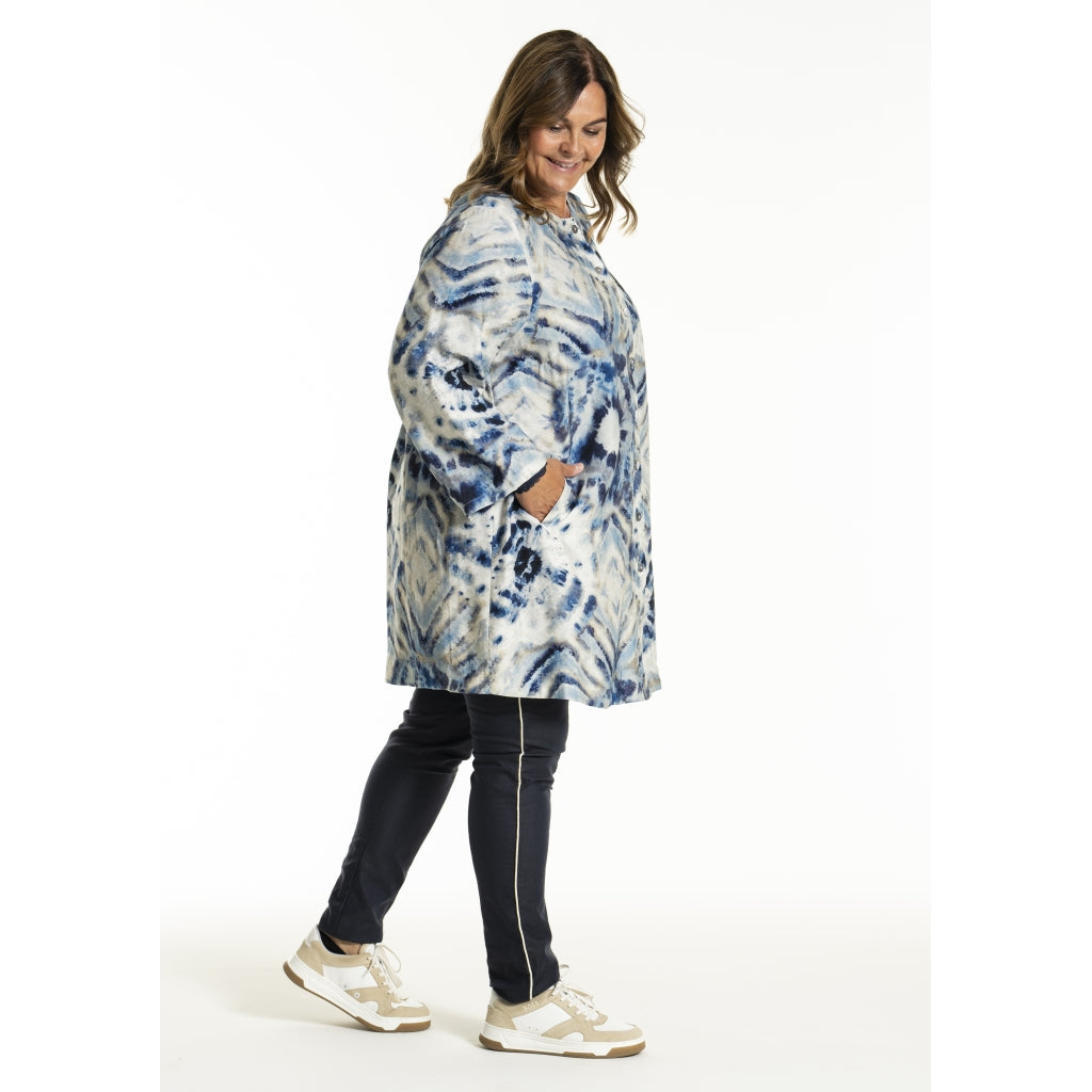 Gozzip Woman GJana Tunic Tunic Blue print