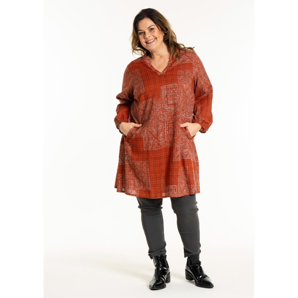 Gozzip Woman GJeana Tunic Tunic Dark Pumpkin