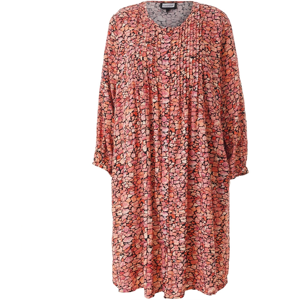 Gozzip Woman GJohanne Shirt Tunic Shirt Tunic Red mosaique