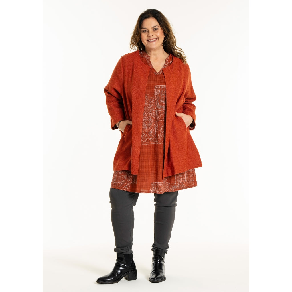 Gozzip Woman GJosefin Cardigan Cardigan Brick red