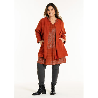 Gozzip Woman GJosefin Cardigan Cardigan Brick red