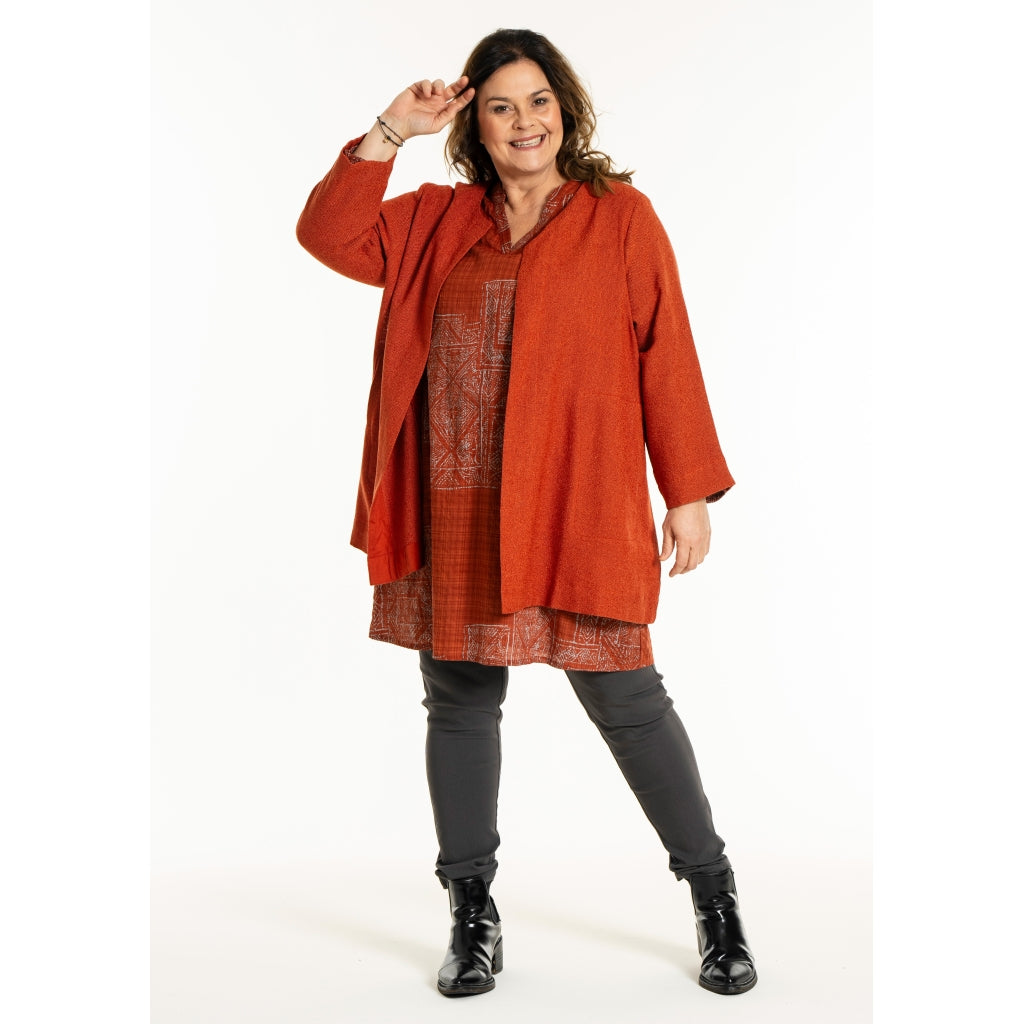 Gozzip Woman GJosefin Cardigan Cardigan Brick red