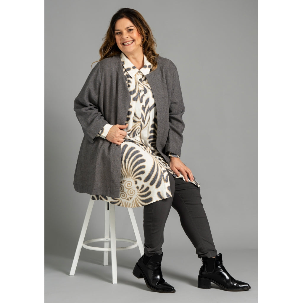 Gozzip Woman GJosefin Cardigan Cardigan Charcoal