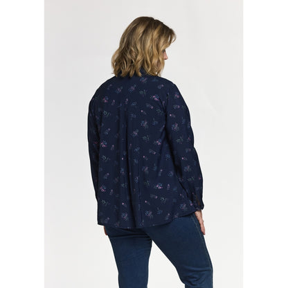 Gozzip Woman GKarina Shirt Shirt Navy Print