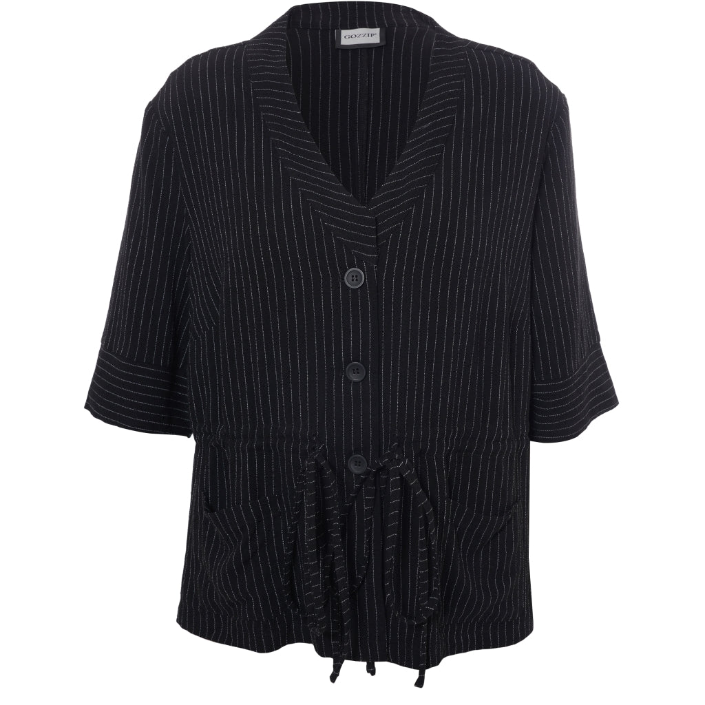 Gozzip Woman GKatarina Shirt Jacket Shirt Jacket Black Stripe