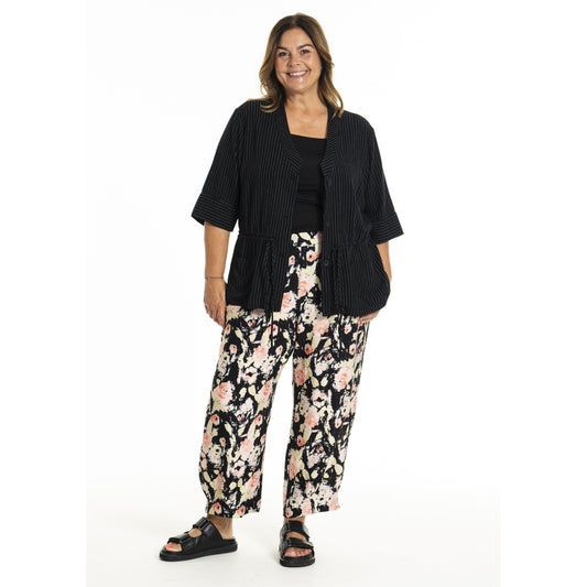 Gozzip Woman GKatarina Shirt Jacket Shirt Jacket Black Stripe