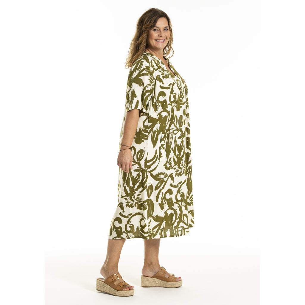 Gozzip Woman GMajken Dress Dress Offwhite-olive