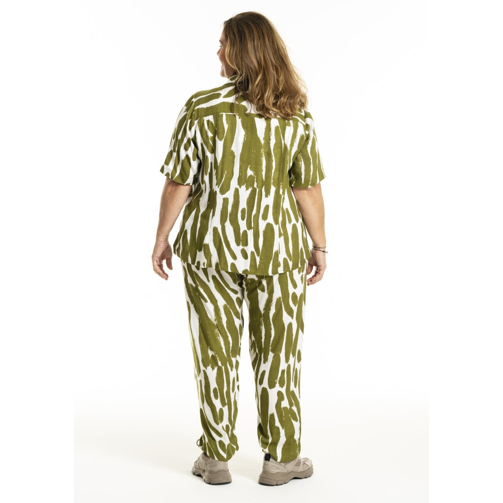 Gozzip Woman GMarlene Blouse Blouse Olive Print