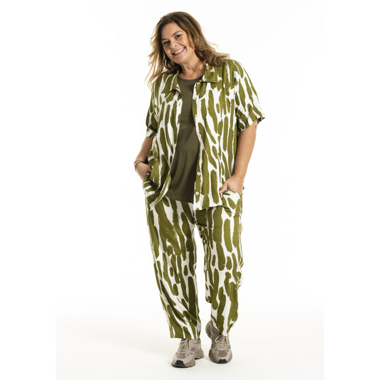 Gozzip Woman GMarlene Blouse Blouse Olive Print