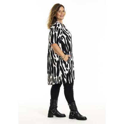 Gozzip Woman GMette Tunic Tunic Off-White Print