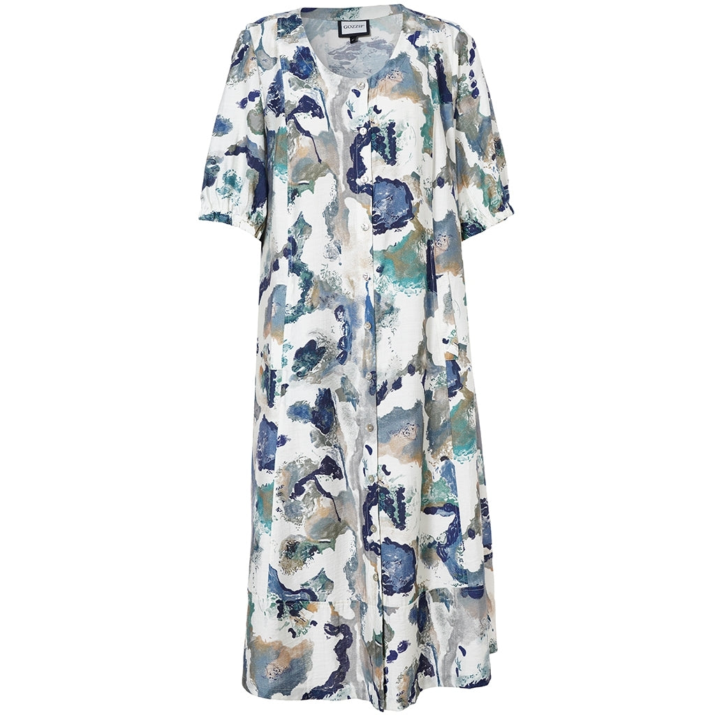 Gozzip Woman GMille Dress Dress Green Print