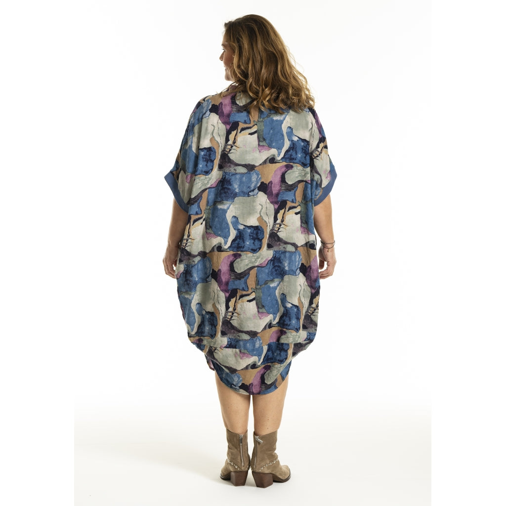 Gozzip Woman GMuna Dress Dress Blue print