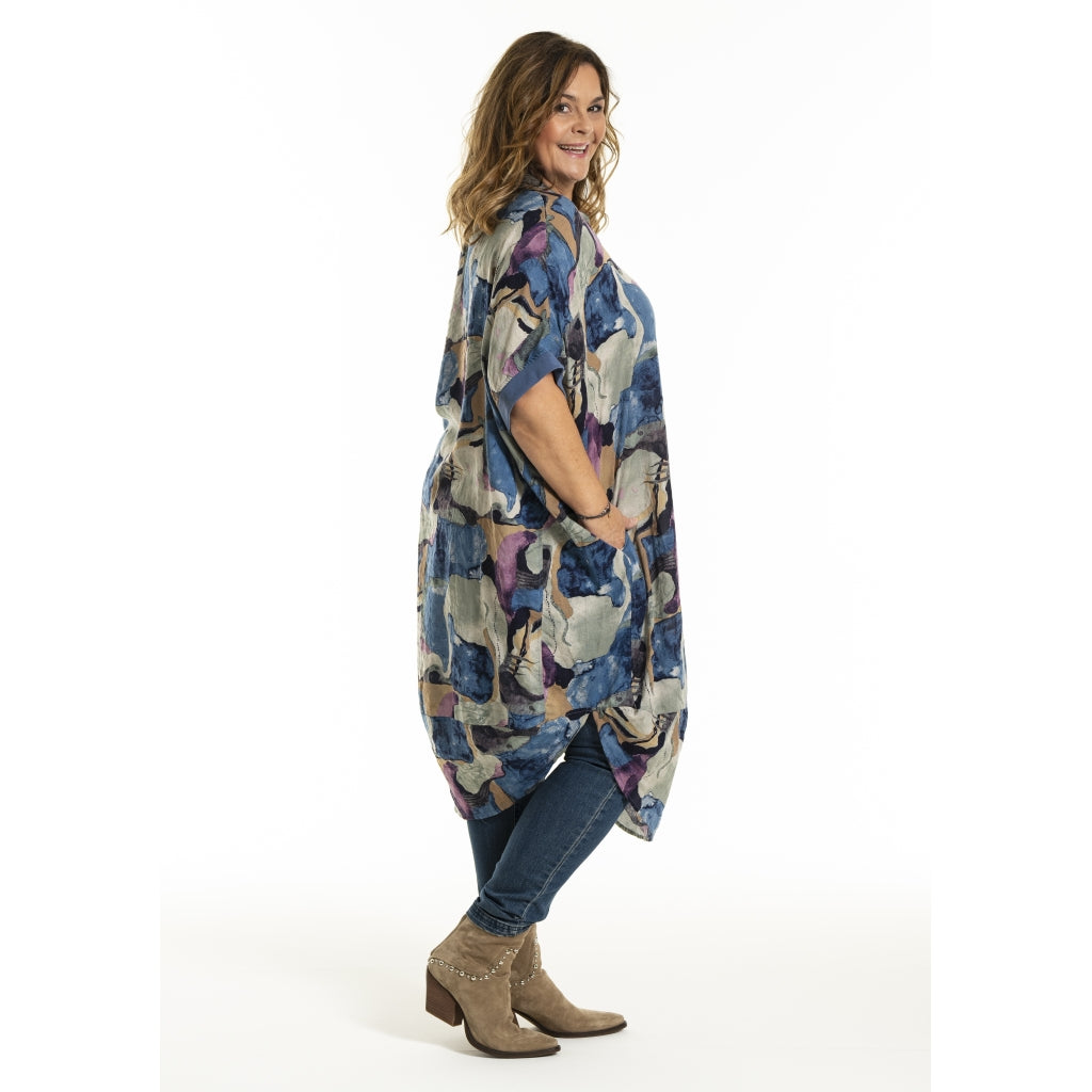 Gozzip Woman GMuna Dress Dress Blue print