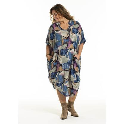 Gozzip Woman GMuna Dress Dress Blue print