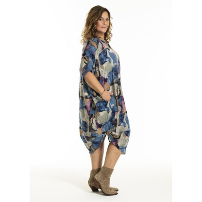 Gozzip Woman GMuna Dress Dress Blue print