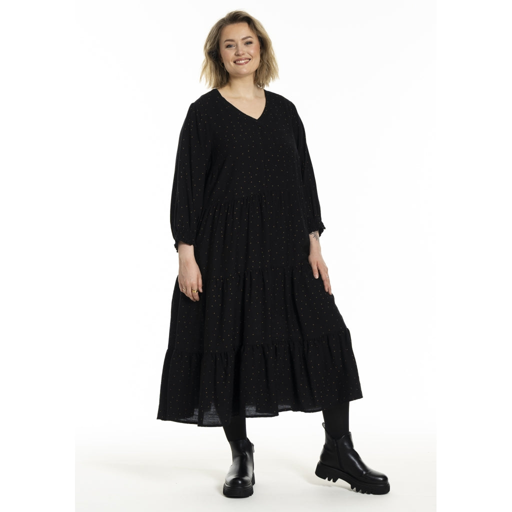 Gozzip Woman GNanna Dress Dress Black/Gold