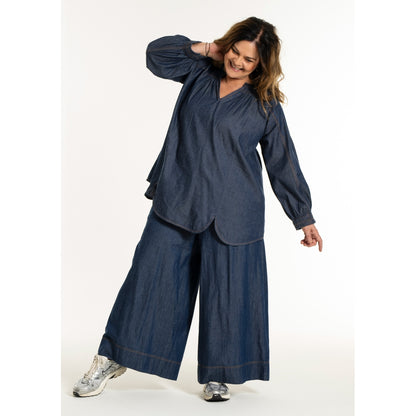 Gozzip Woman GPenelope Pants Pants Dark blue denim