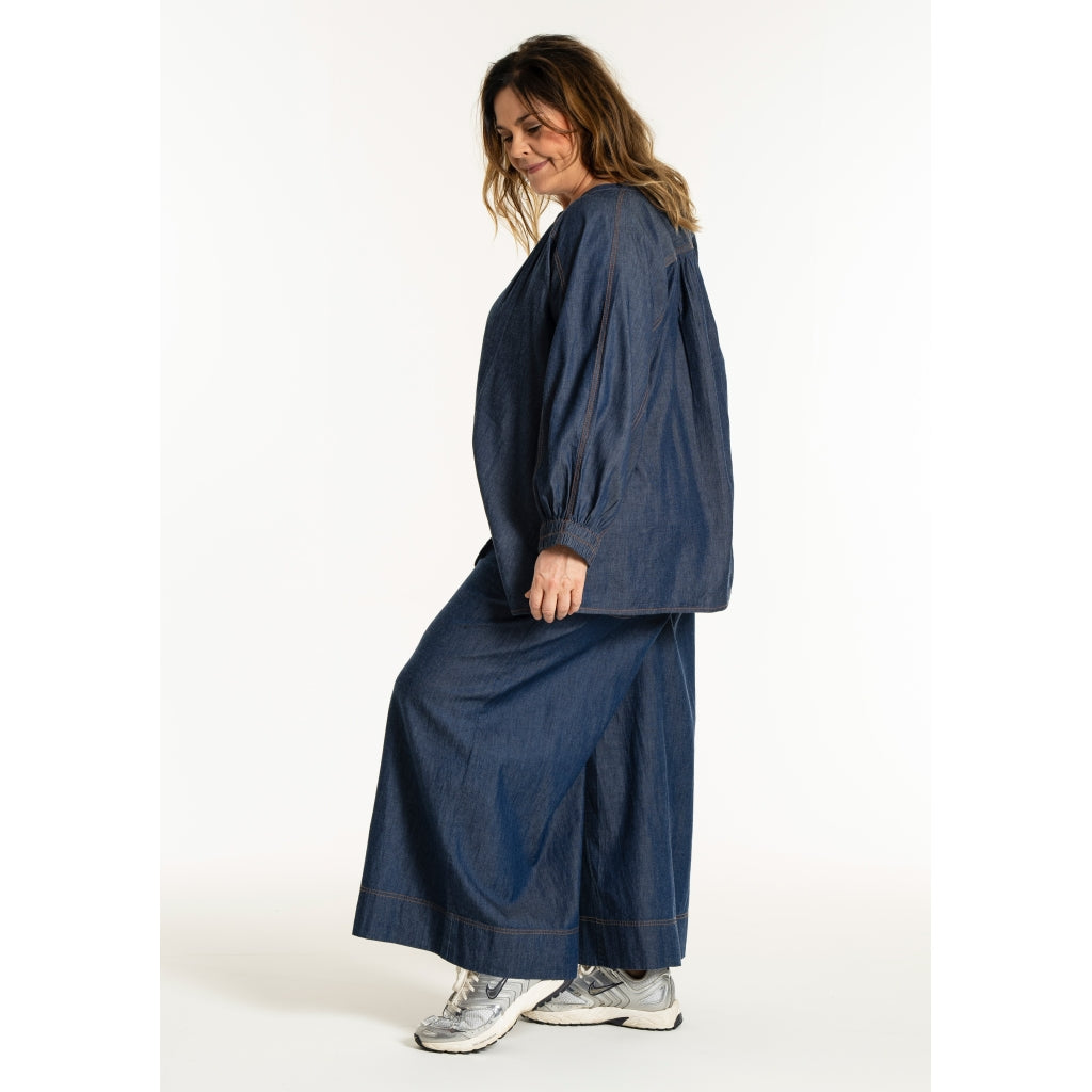 Gozzip Woman GPenelope Pants Pants Dark blue denim